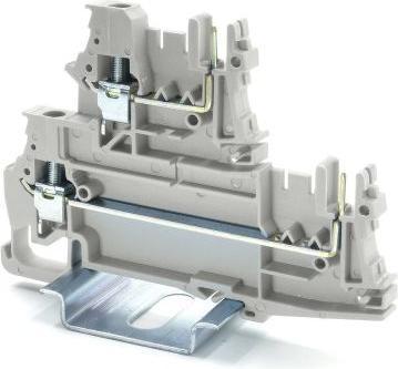 Produktbild RS PRO Reihenklemme Doppelstock Grau, 2.5mm², 400