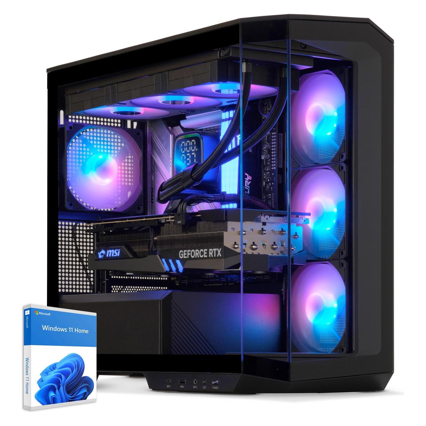 Sedatech Ultimate Gaming Pc - UCCC845I1I1HF (2000 Gb, 32 Gb, Amd Ryzen 7 9700X, Radeon Rx 9070 Xt), Pc, Schwarz