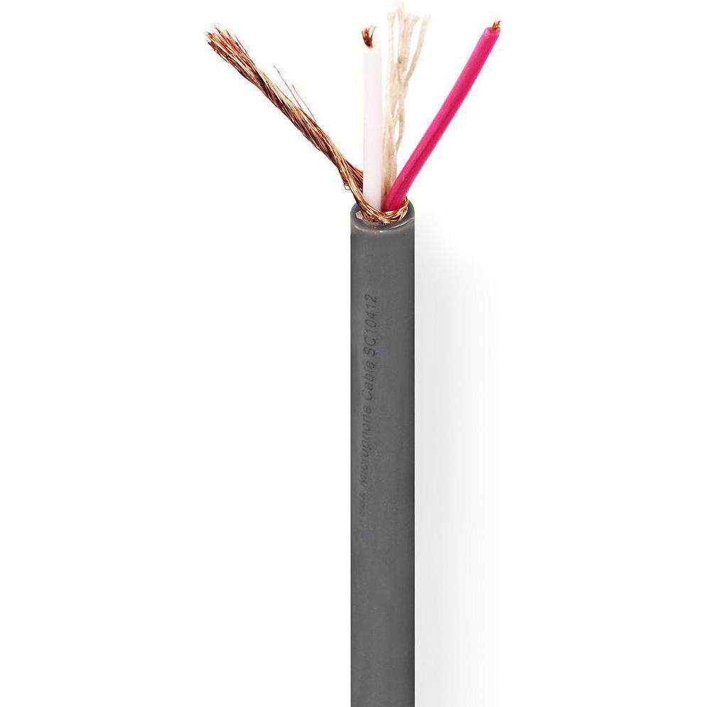 Thumbnail - Nedis Mikrofonkabel 2X 0.23 mm² Kupfer 100.0 m rund PVC Dunkelgrau Rolle (100 m), Audio Kabel