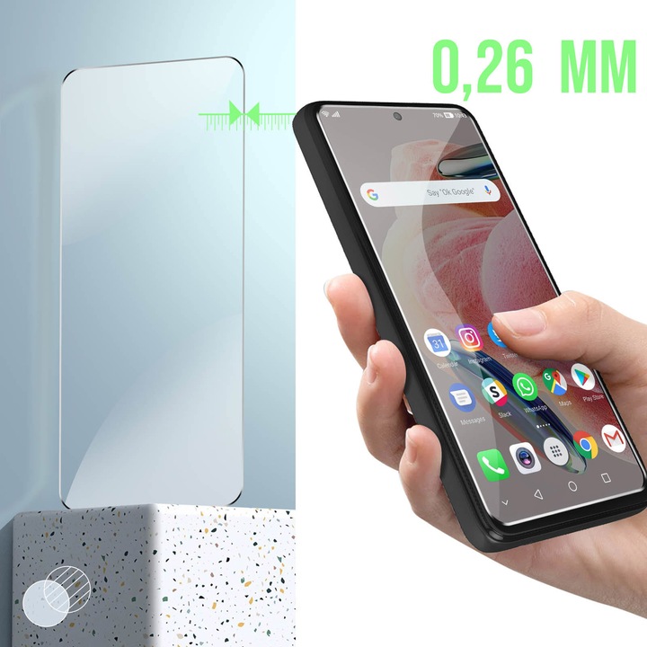 Produktbild Avizar 9H Härtegrad Glas-Displayschutzfolie (1 Stück, Xiaomi Redmi Note 12 5G)