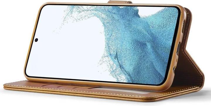 Produktbild LC.Imeeke Galaxy A35 - Leder Etui Hülle hellbraun (Samsung Galaxy A35)