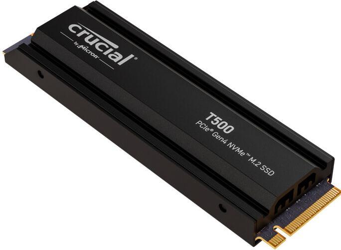 Produktbild Crucial T500 mit Kühlkörper (4000 GB, M.2 2280)