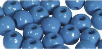 Image du produit Rayher Perles en bois FSC 100%, polies, 6 mm ø, bleu moye
