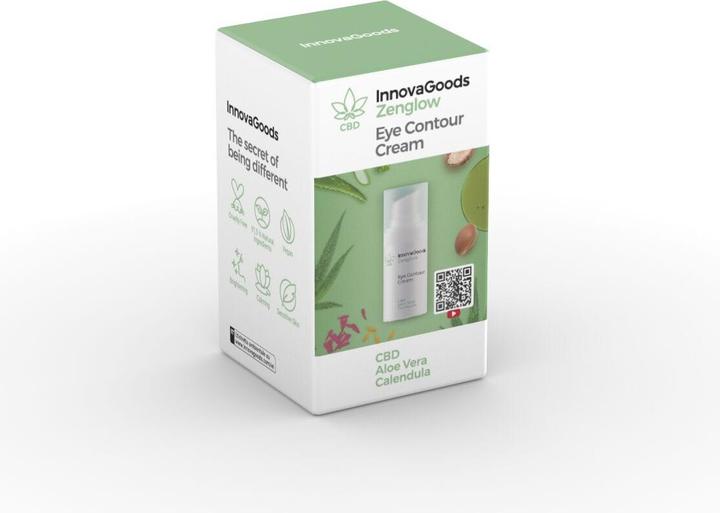 Image du produit InnovaGoods Contour des yeux CBD Zenglow 15 ml (Crème pour les yeux, 15 ml, Jour + nuit)