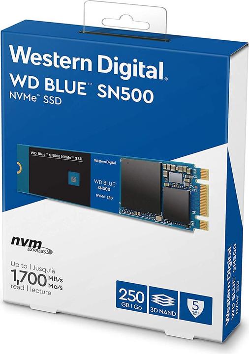 Actual product image WD Blue SN500 (250 GB, M.2 2280)