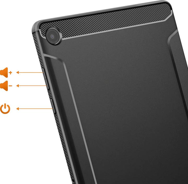 Actual product image Spigen - Rugged Armor - Samsung Galaxy Tab A11 Plus - Matte Black (Samsung Galaxy Tab A11)