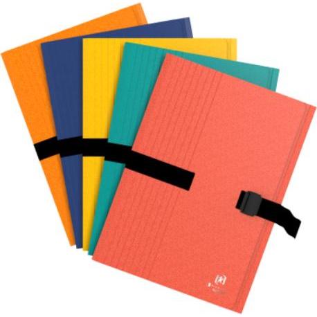 Thumbnail - Elba, Mappe, Dokumentenmappe CLIP'N GO, DIN A4, aus Karton, sortiert vergrösserbar, Textilverschluss (A4, 5 x)