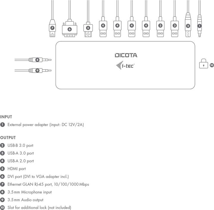 Produktbild Dicota USB-C/USB-A 11-in-1 Docking Station HDMI (USB-C)