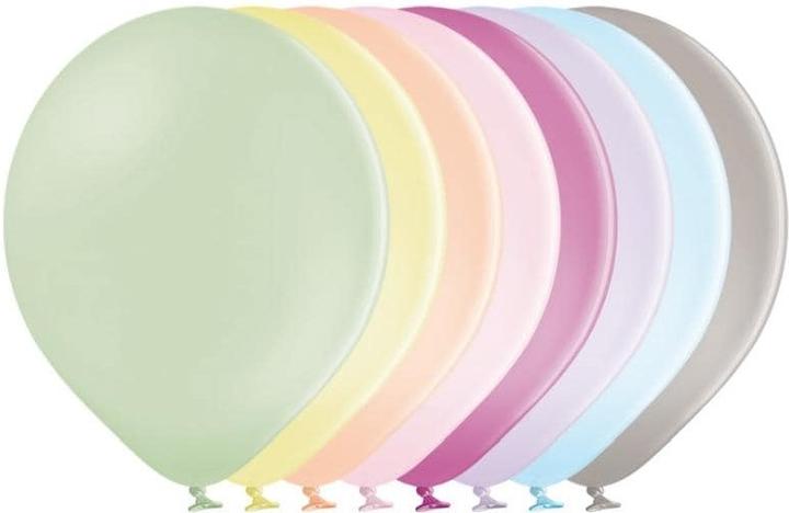 Belbal Balloon Macaron Multicolor, Ø 30 cm, 50 pieces (50 x)