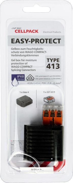 Actual product image CellPack Gel Box 413, IPx8, with Wago Compact terminal block