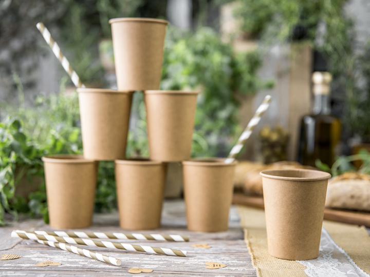 Actual product image Partydeco Paper straws with gold matte stripes (10 pcs.) (10 x)