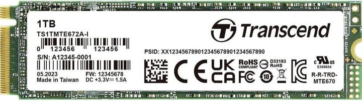 Produktbild Transcend 1 TB Interne PCIe SSD TS1TMTE672AI-VS1 (1000 GB, M.2 2280)