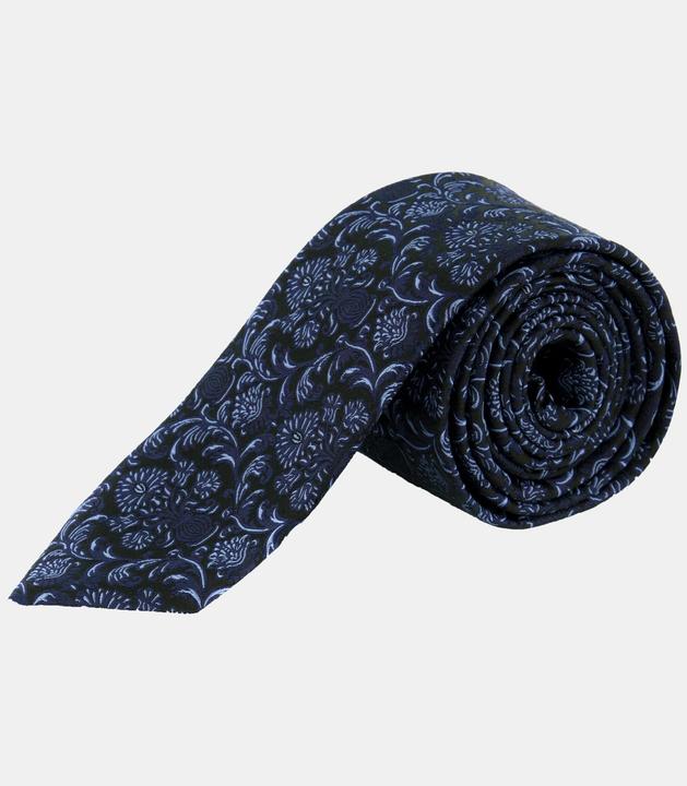Produktbild JP1880 Seidenkrawatte, Blumenmuster, 7,5 cm breit