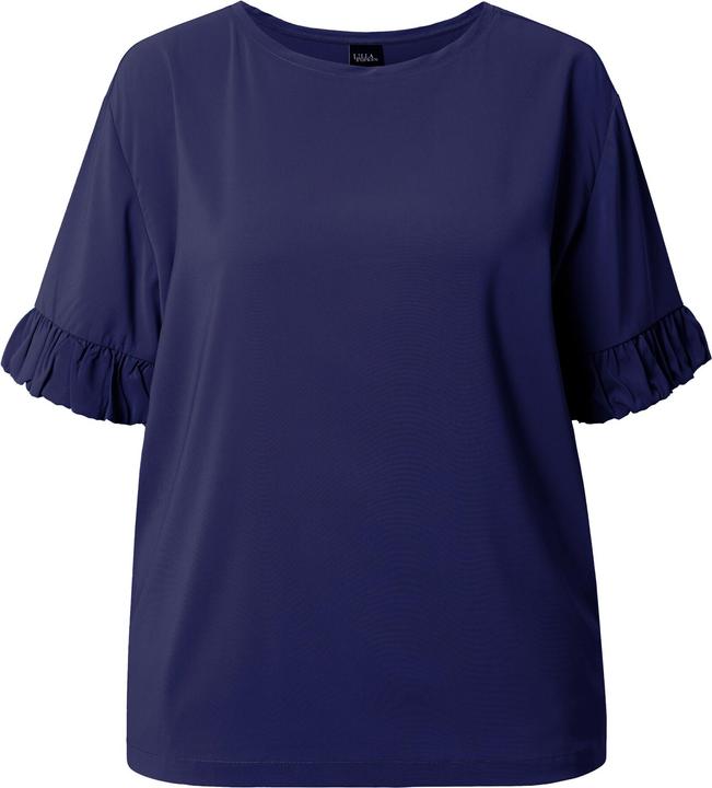Produktbild Ulla Popken T-Shirt, Materialmix, Oversized, Rundhals, Halbarm (46, 48)