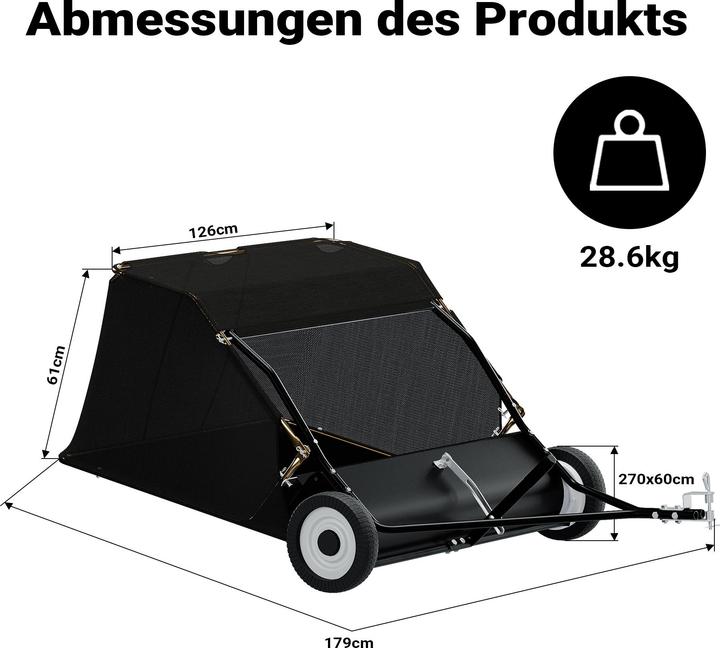 Actual product image Wiltec Rasenkehrmaschine