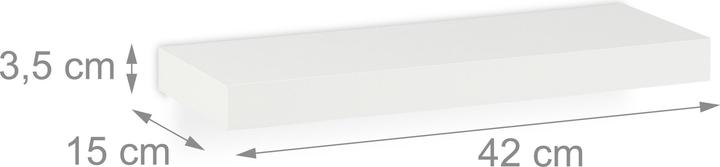 Actual product image Relaxdays 3x wall shelf (42 x 15 x 3.50 cm)