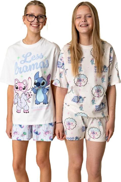 Produktbild Lilo & Stitch Less Dramas Schlafanzug mit Shorts Mädchen (2erPack) (128)