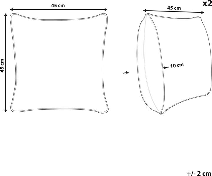 Produktbild Beliani Loano (45 x 45 x 7 cm)