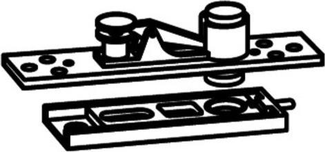 Actual product image Dormakaba Pivot hinges for swing doors (Entrance door, French window, Room door, Wooden door, Indoor)