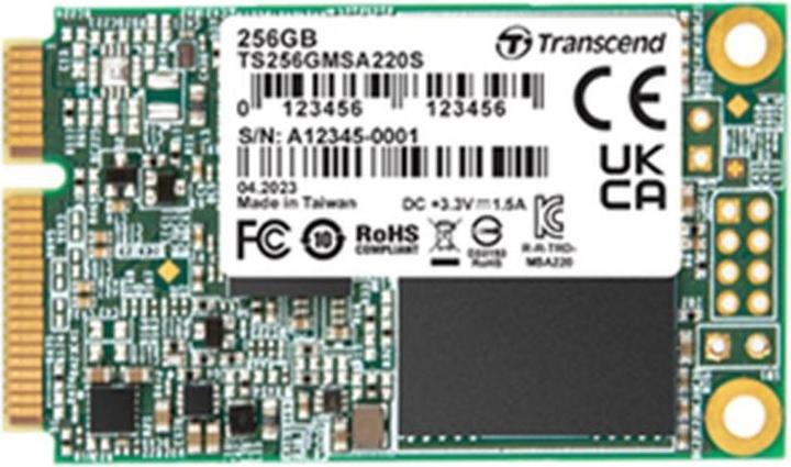 Produktbild Transcend SSD 256GB MSA220S mSATA 3D NAND, SATA3 (256 GB, mSATA)