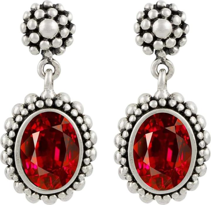 Immagine prodotto Steinkult Orecchini "Beverly (Argento 925, placcato argento, Ottone, Pietra di cristallo)