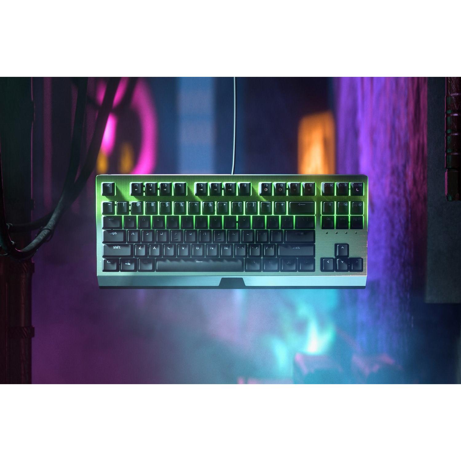 Razer BlackWidow V3 TKL (USA, Kabelgebunden), Tastatur, Schwarz