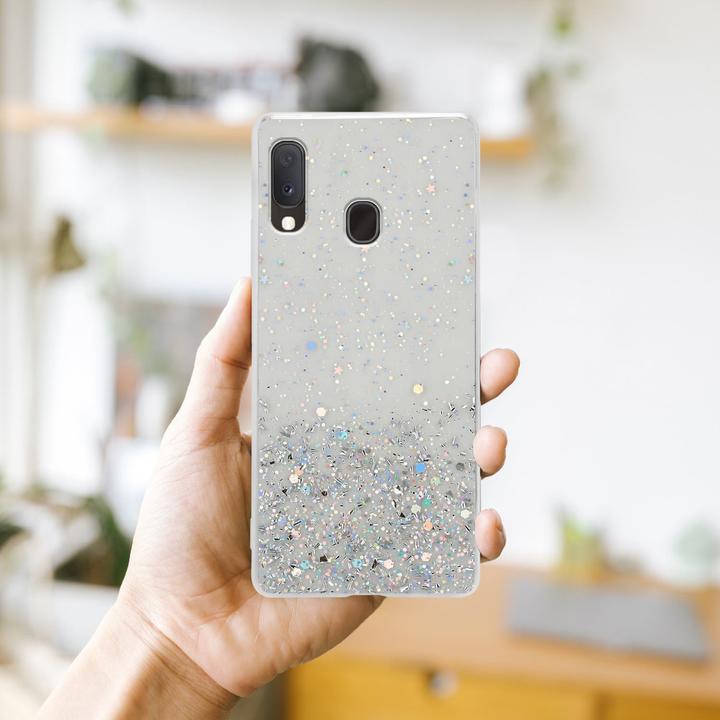Produktbild Cadorabo TPU Cover funkelnder Glitter (Samsung Galaxy A20e, Samsung Galaxy A10e)