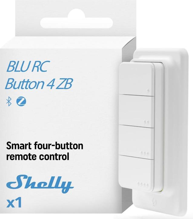 Image du produit Shelly BLU RC Button 4 ZB - White (Bluetooth)