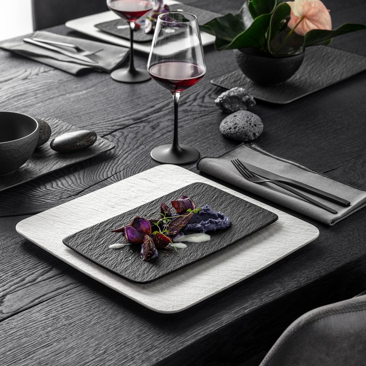 Produktbild Villeroy & Boch Multifunktionsteller rechteckig Manufacture Rock (1 x)
