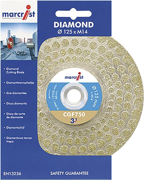 Produktbild Marcrist Diamant Trenn-Schleifscheibe CGF750 125 mm 3in1