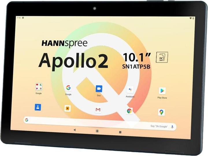 Actual product image Hannspree TABLET 10.1" APOLLO2 3/32GB WIFI BK ABD10 QC 5MP USB-C (10.10", 32 GB, Black)