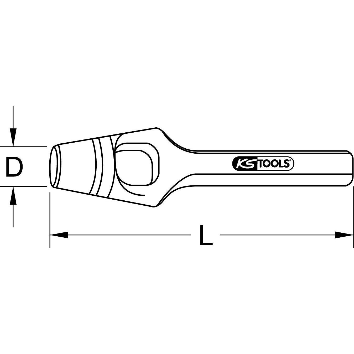 Thumbnail - KS Tools, Stanzwerkzeug, Henkel-Locheisen