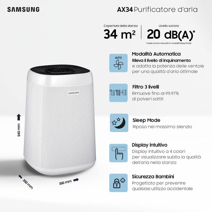 Produktbild Samsung AX34R3020WW ² (34 m²)