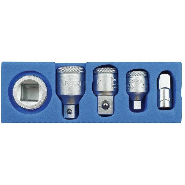 Gedore, Chiave a bussola + esagonale, 203205 Set di adattatori (1/4")