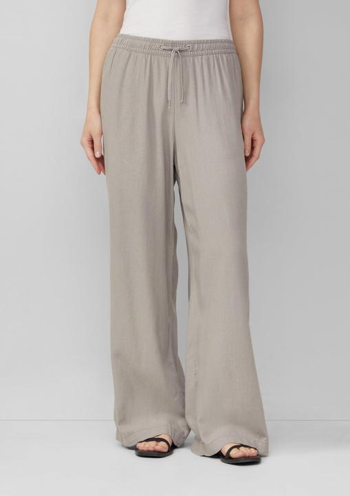Actual product image S.Oliver Hose Leinenmixhose mit Gummizug und weitem Bein (W38/L32)