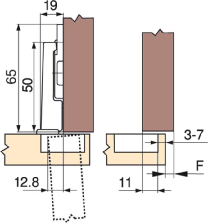 Produktbild Blum Kühlschrankscharnier MODUL