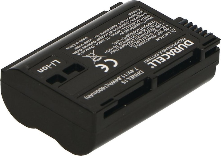 Actual product image Duracell Lithium-ion battery EN-EL15,1400mAh (Rechargeable battery)