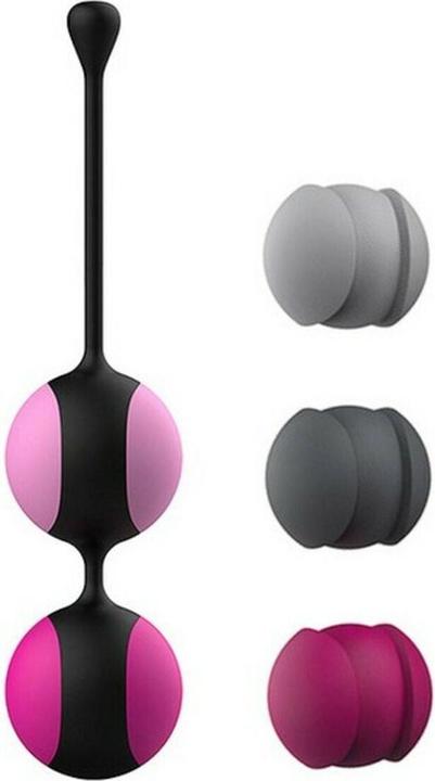 Actual product image Liebe Kewos" Black/Cerise, Kegel Workout System, Ball Set of Four Love Balls