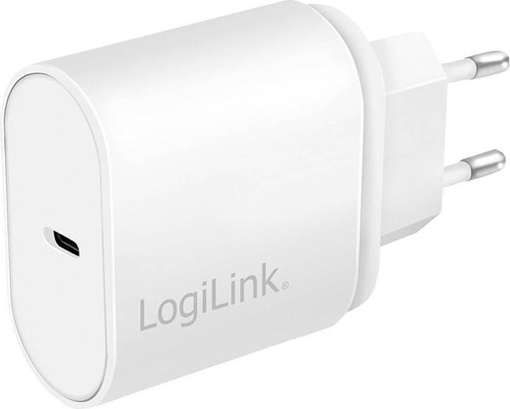 Actual product image LogiLink PA0261 USB Wall Charger 1 Port, 1x USB-CF, 20W, w/PD, white (20 W, 1 portion)