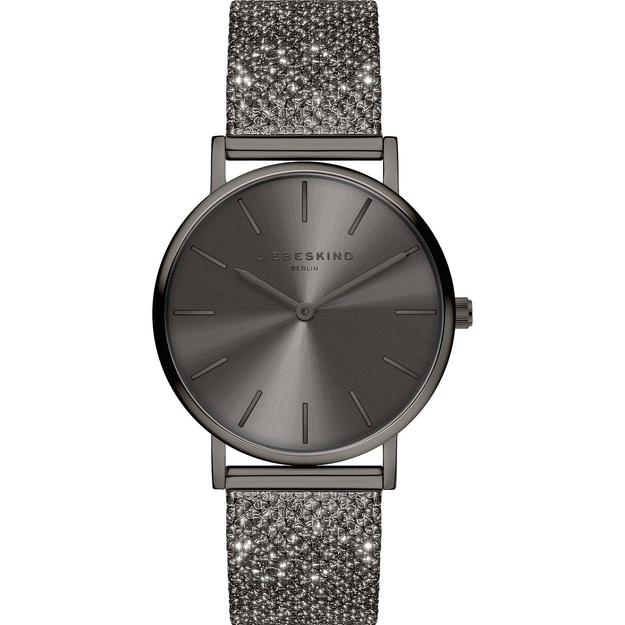 Liebeskind Berlin, Armbanduhr, Damenuhr, Schwarz, (Analoguhr, 34 mm)
