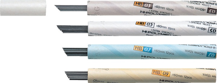 Actual product image Pentel Pencil leads Super 0.7mm C727-HB black/12 pieces (0.70 mm, HB, 12 x)