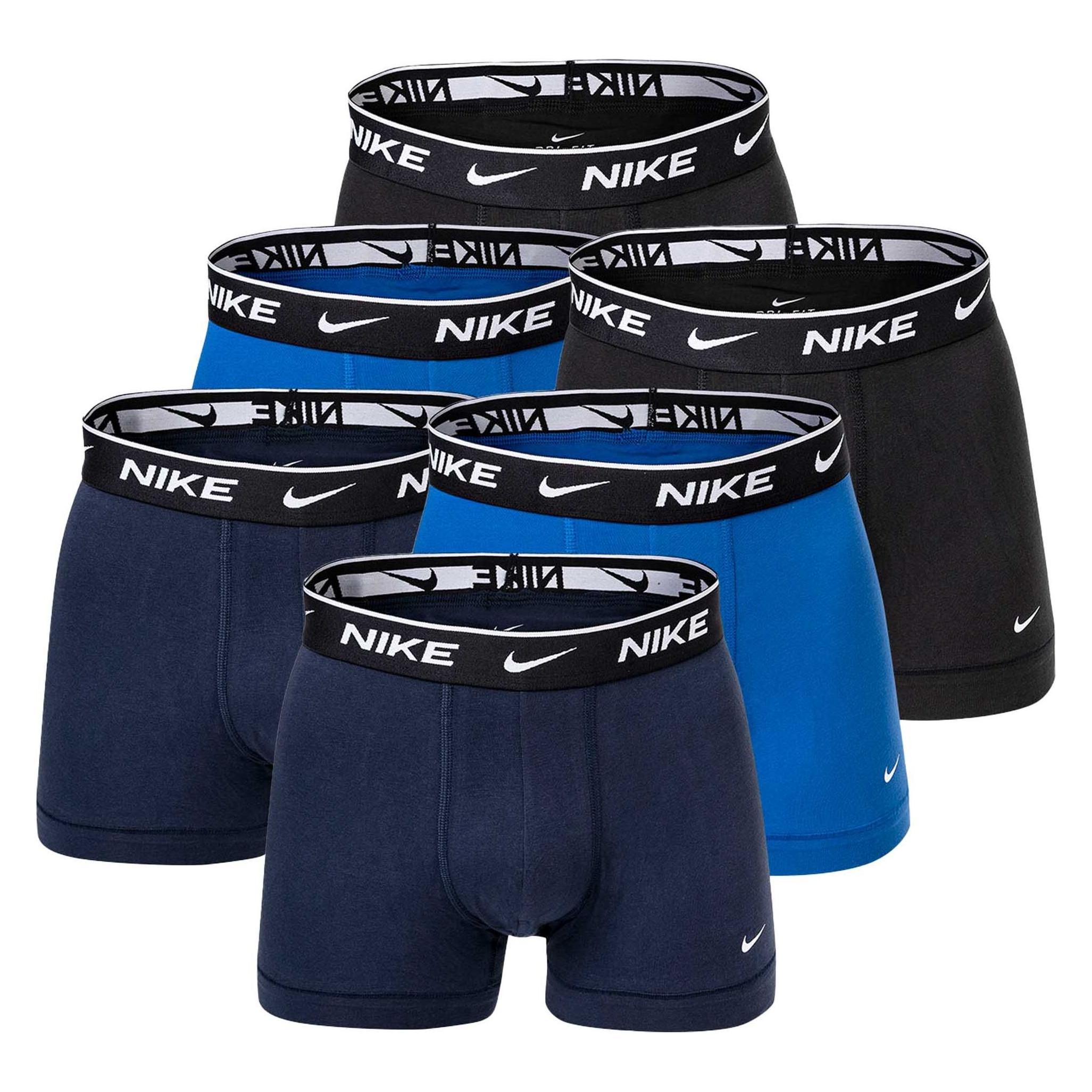 Nike, Herren, Unterhosen, Boxershort Casual Stretch, Mehrfarbig, (M, 6er Pack)