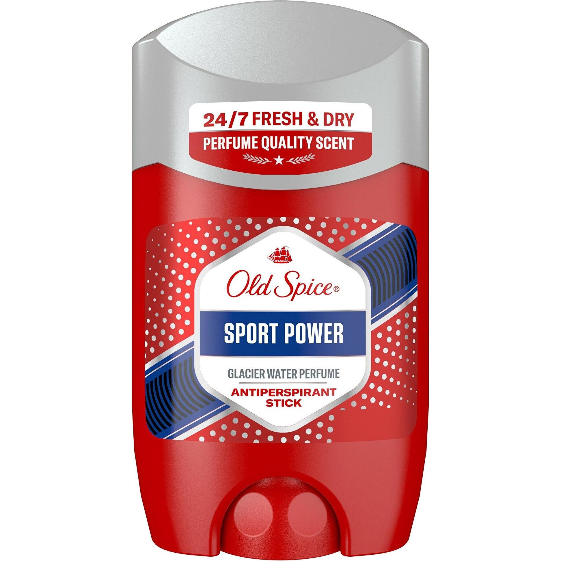 Old Spice Herren Deo, Solid Antiperspirant Sport Power Antiperspirant Stick 50 Ml (Stick)