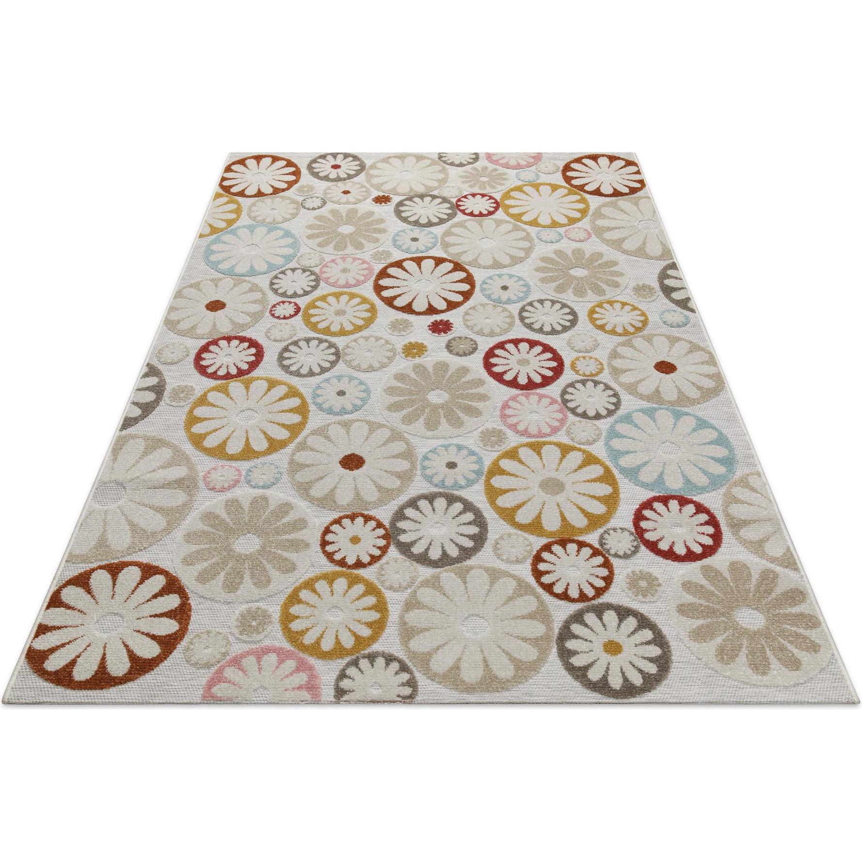 Thumbnail - Wecon Home, Teppich, Outdoorteppich Flowerdrops (240 x 340 cm)