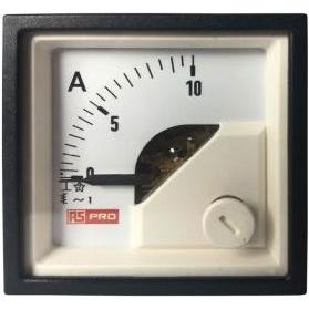 Rs Pro Amperemeter 10 (Input, Scale)A AC Dreheisen, 45mm x 45mm T. 54 (<30 A)mm, 0  10 (Input, Scal, Automatisierung
