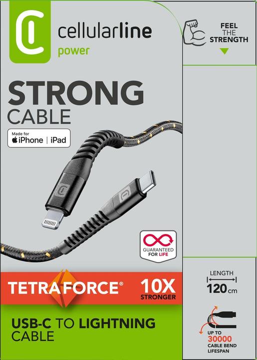 Actual product image Cellularline Tetra Force (1.20 m, USB 3.2 Gen 1)