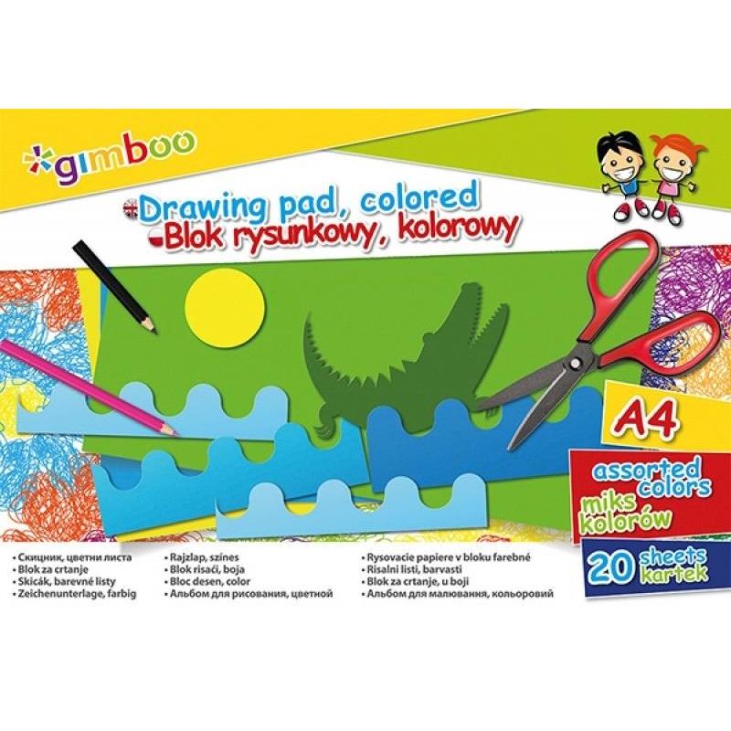 Gimboo, Quaderni + Bloc notes, Blocco da disegno tecnico, a3, 10 fogli, 150g/m?, bianco (A3, Copertina rigida)