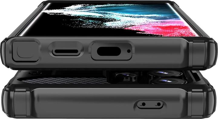 Image du produit Hurtel Hybrid Armor Case für Samsung Galaxy S25 Edge - Blau (Samsung Galaxy S25 Edge)