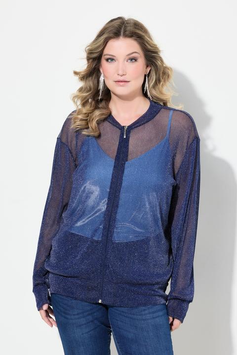 Produktbild Miamoda Blouson, Mesh mit Glitzer, Langarm (54)