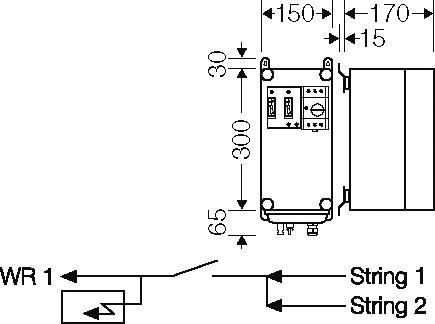 Actual product image Hensel PV generator junction box Mi PV 2171